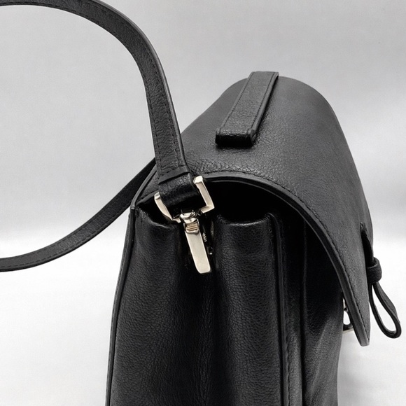 Kate Spade Black Pebbled Leather Satchel Top Handle Crossbody Bag - Picture 4 of 7